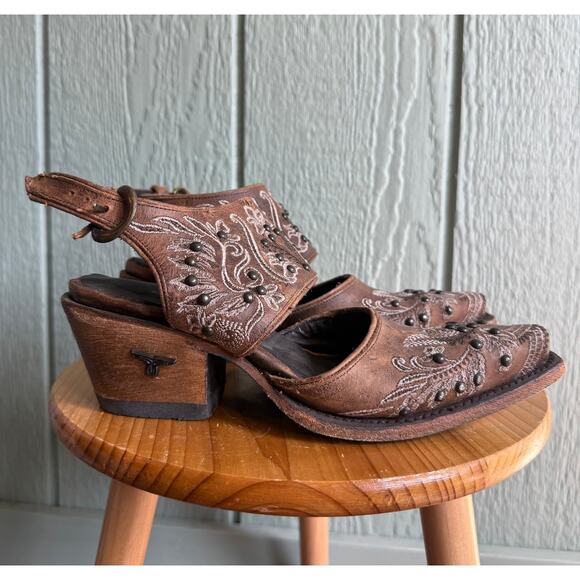 Lane Boots Women's Brown Santorini Buckle Mule 5 - Picture 2 of 8